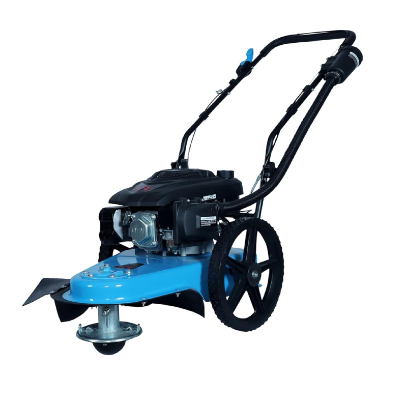 BKR Walk-Behind Wheeled String Trimmer Mower - 4 Stroke, 173cc Engine, Adjustable Cutting Height, Rust-Resistant Steel Deck LG1013