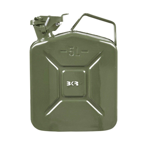 BKR® Premium 5L Metal Jerry Can – Heavy-Duty Fuel Storage for Generators, Jeeps & Vehicles | Wight 1.7 Kg | Colour May Vary CA0158