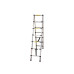 BKR Exclusive Double-Sided Telescopic Foldable Aluminium Ladder – 2m Height, Lightweight & Durable -HM0189
