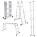 BKR® Aluminum Folding Multi-Position Ladder – Heavy-Duty, Anti-Slip, EN131 Certified, 150Kg Load Capacity, Compact & Versatile for Home & Work – HM0406