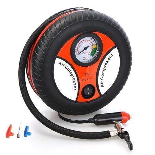 BKR Portable 12V Air Compressor for Multi-purpose– High-Performance 260 PSI Tire Inflator with Pressure Gauge for Cars, Bikes, and Inflatables- CA0097