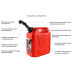 BKR® 20 Liter Plastic  Jerry Can for Generators, Jeeps and Vehicles  (15X7.5X20-inch, Red)