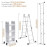 BKR® Aluminum Folding Multi-Position Ladder – Heavy-Duty, Anti-Slip, EN131 Certified, 150Kg Load Capacity, Compact & Versatile for Home & Work – HM0406