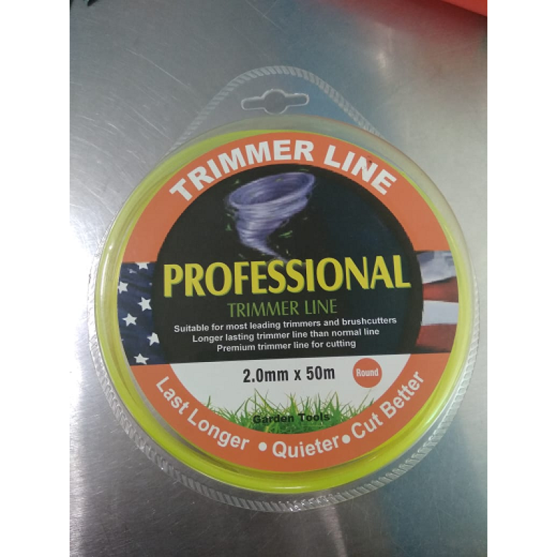 BKR® Round Nylon Trimmer Brush Cutter Wire  50MTR -LG0551