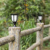 BKR® Solar Powered Garden Flame /Wall Pillar Light LG0644