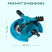 BKR® 360° Automatic Rotating Garden Sprinkler with 45° Adjustable Arms | Durable ABS Material | Covers Up to 32 Feet | Efficient Lawn and Garden Watering System – LG0328 