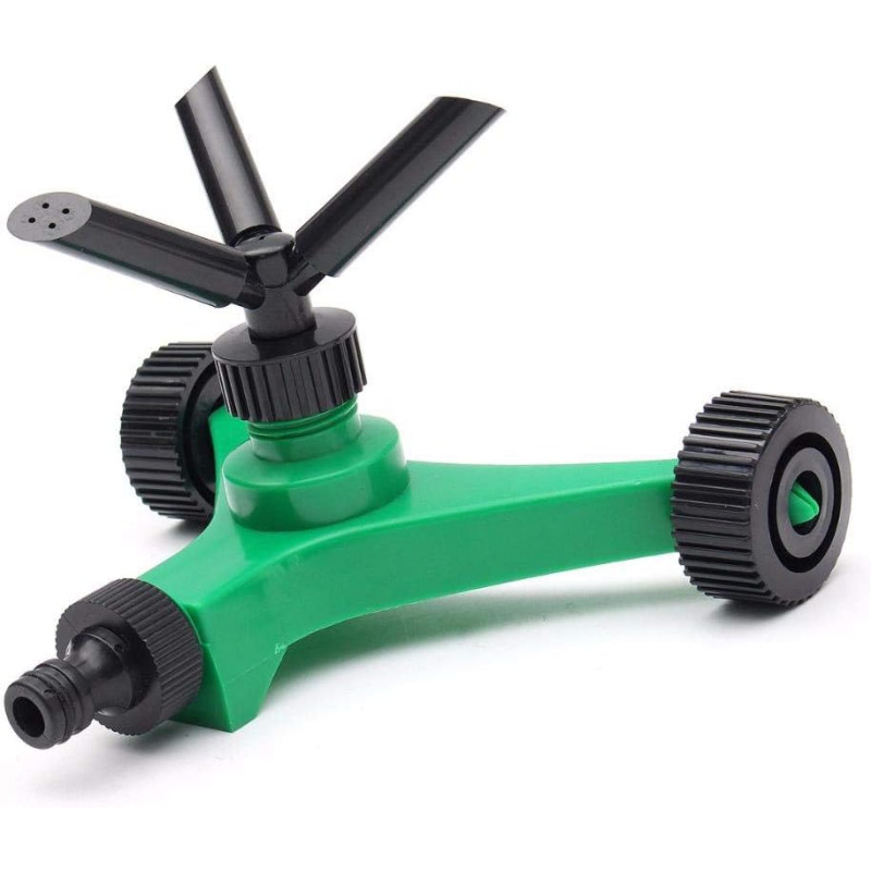 BKR® Garden Sprinkler Triangle Design With Wheels | Yard Irrigation System Sprayer Garden Lawn Water-Saving Sprinkler Head Gardening Tools- LG0088