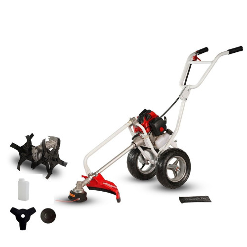 BKR® CGHP-530 52cc 2 stroke 2.4 Hp engine power Hand Push Petrol Brush Cutter with Tiller Attachment Engine for Versatile Lawn Care LG0530