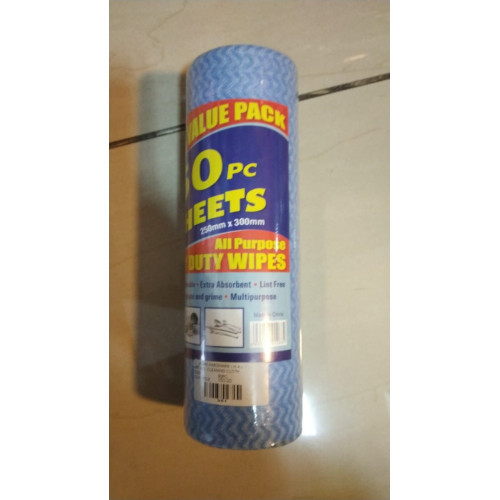 50 Pcs Cleaning Microfiber Cloth 250x300 mm-Blue