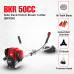 BKR® Petrol Powered 50cc 4-Stroke Side pack Brush Cutter – Superior Control, Comfort & Versatility- LG0698