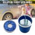 BKR 11L Waterproof Collapsible Bucket for Camping, Car Wash, Gardening & Travel – Foldable Portable Utility Pail with Steel Handle – Anti-Leak Oxford Cloth – Compact & Durable- TR0009