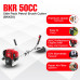 BKR® Petrol Powered 50cc 4-Stroke Side pack Brush Cutter – Superior Control, Comfort & Versatility- LG0698
