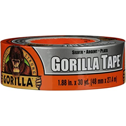 Gorilla Duct Tape, 1.88 In. x 30 Yd, Silver