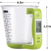 Digital Kitchen Measuring Scale with Temperature Volume Display – Multi-Unit Measuring Cup in Kg Lbs Ounce with LCD Backlit Screen- HM0196