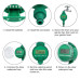 BKR Automatic Water Timer – Smart Irrigation System for Effortless Garden Watering with Programmable Scheduling - LG0095