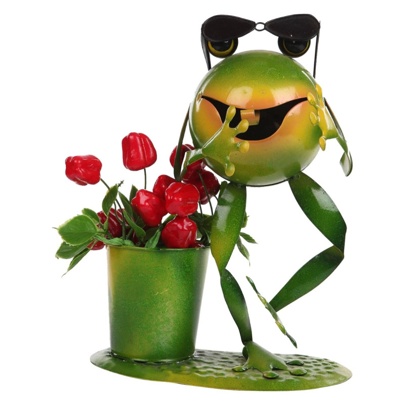 Wonderland Gangnam Frog with Specs Planter/Pot (Home Decor, Garden Planter, Kids Decor)-LG0140