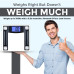 High Accuracy Digital Weigh Scale with 4.3" Large Backlight Display and Step-on Technology, Black- HM0197