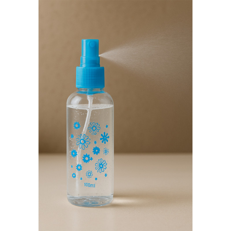 BKR Jagan Hardware 100ml Cute Bear and Floral Fine Mist Spray Bottles – Refillable Mini Perfume and Sanitizer Bottles Set of 3 for Travel and Everyday Use - TR0015