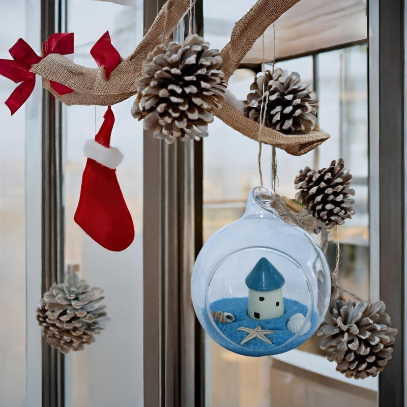 Glass Hanging Terrarium 3.5 Inch - HM0423