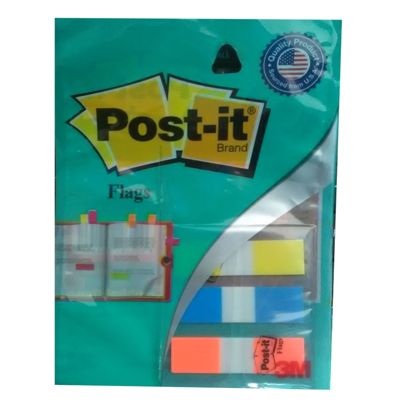 3 COLOURS POST-IT FLAGS -12.5 MM SCOTCH-HM0324