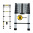 BKR® Exclusive Telescopic Foldable Aluminum Ladder 2M – Lightweight, High-Strength, Compact & Portable