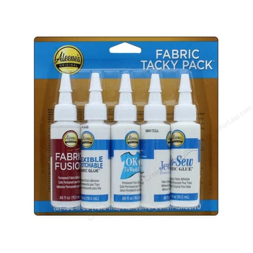 Aleene's Try Me Size Fabric Tacky Pack 5/Pkg-.66oz - HM0376 