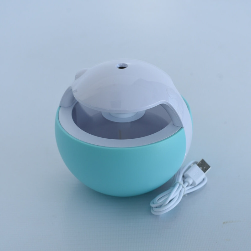 USB Round Shaped Mist Humidifier with Colorful LED Night Light – HM0435 