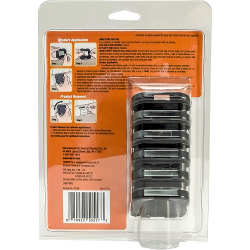 Terro T500 Multi Surf Roach Killer-6 Bait Stations, 1 Pack, Black