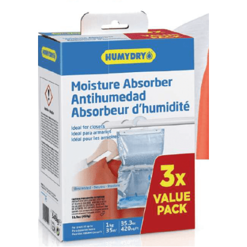 Humydry Hanging Bag Pack 3 x 450gm Made In Spain HM0595 