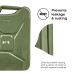 BKR® Premium 10-Liter Green Metal Jerry Can | Heavy-Duty Fuel Storage Container for Generators, Jeeps & Vehicles | Leak-Proof Design with Secure Closure | 2.7 kg | Colour May Vary CA0159
