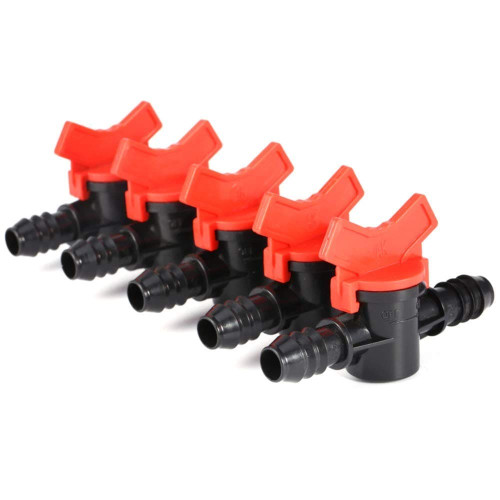 Jagan Hardware 2 Pipe Connector with on Off Switch Set of 5 pcs (1/2 inch) LG0085