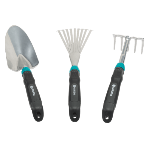 GARDENA 8964-30 Comfort Hand Tools Set, Hand Trowel , Flower Rake & Hand Rake