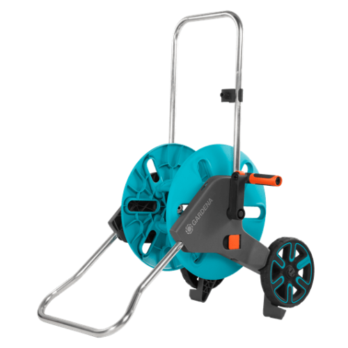 GARDENA 18511-20  AquaRoll M Storage Saving Frost Proof Hose Reel With Wheels 