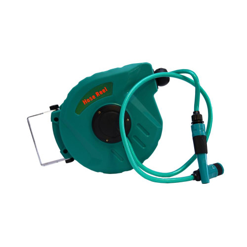 BKR® Automatic Pull & Release Hose Reel with 10 Meter Pipe Set for Washing & Watering-LG0018