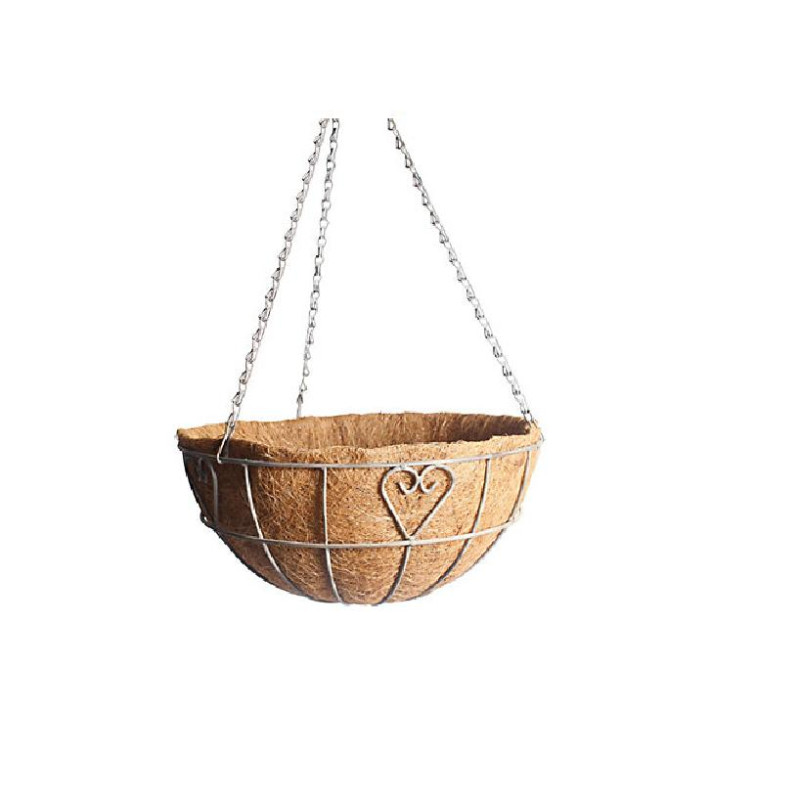 BKR® Metal Hanging Planter Basket With Natural Coco Liner LG0243