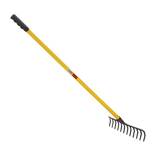 Falcon FRWH-16 Steel 16-Teeth Garden Rake with Steel Handle (Multicolor) - LG0509