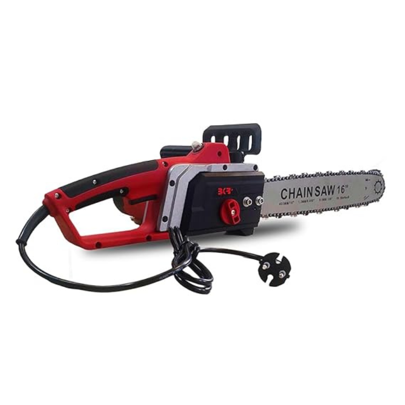 BKR® 2200W Electric Chain Saw with 16-Inch Precision Blade, 405mm Cutting Capacity, High-Performance Copper Motor Armature, 4800 RPM speed, Low Vibration LG1030