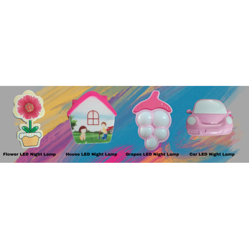 BKR Flower LED Home Decoration Night Lamp-Pink-4